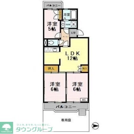 ビューコート学園台の物件間取画像